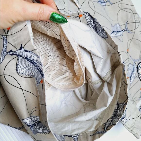 Reyn Spooner Marlin Fish Swim Trunks Shorts Large Gray Lined 7" inseam Fishing - Picture 9 of 12